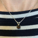 2748-P-nSST: Sterling Silver 925 Natural Smoky Topaz