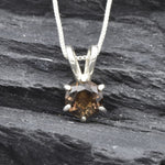 2748-P-nSST: Sterling Silver 925 Natural Smoky Topaz
