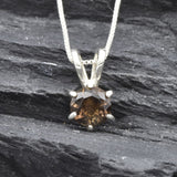 2748-P-nSST: Sterling Silver 925 Natural Smoky Topaz