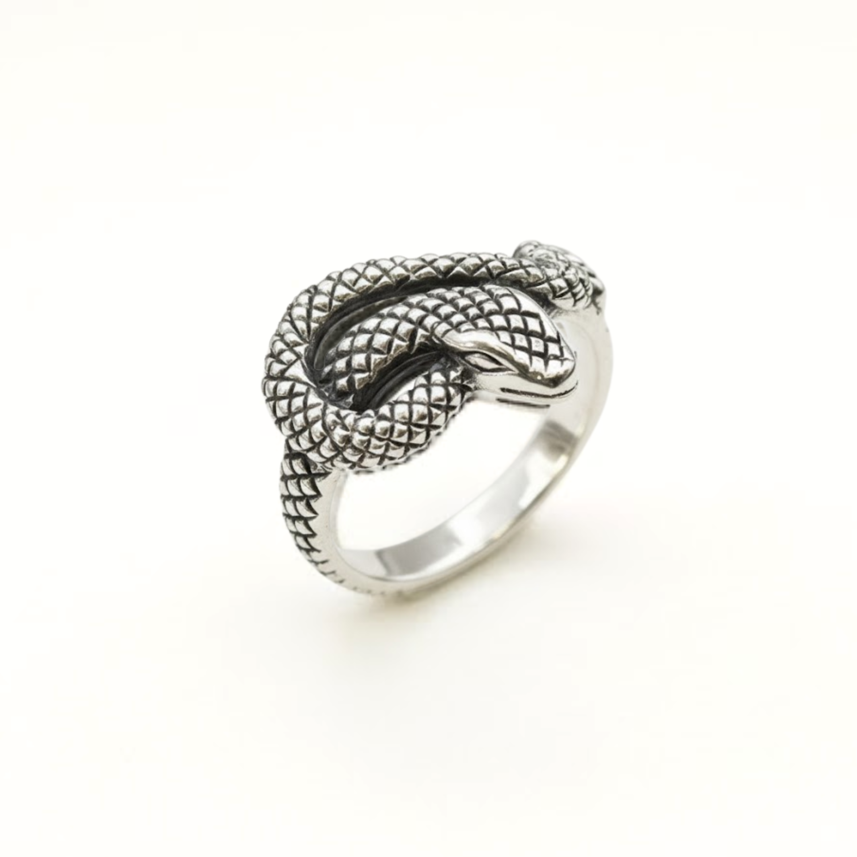 Silver Snake Ring - Python Ring - Snake Lover Ring made in 925 Sterling Silver. Ideal for everyday wear and perfect for birthday gifting and special occasions.