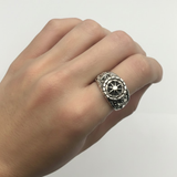 Elegant Silver Anchor Signet Ring in 925 Sterling Silver. Perfect for daily use and thoughtful gifting for special moments.