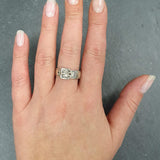 Silver Belt Ring - Silver Buckle Ring - Unique Silver Ring