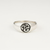 Triskelion Ring - Silver Triskeles Ring - Celtic Triskele Ring