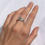Triskelion Ring - Silver Triskeles Ring - Celtic Triskele Ring