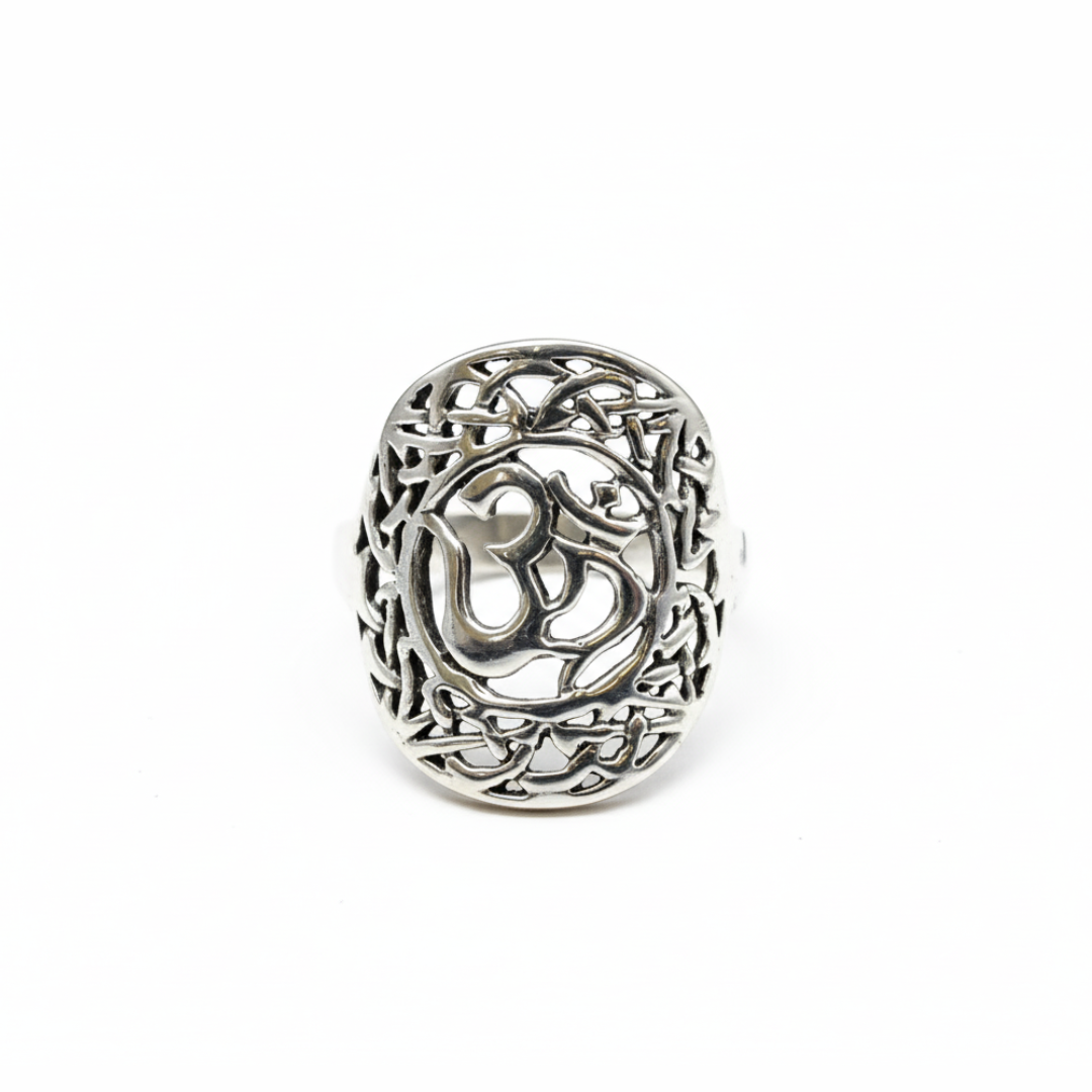 Trendy Silver Ohm Ring - A 925 Sterling Silver ring that adds a modern touch to any outfit, ideal for gifting and self-expression.