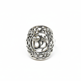 Trendy Silver Ohm Ring - A 925 Sterling Silver ring that adds a modern touch to any outfit, ideal for gifting and self-expression.