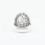 Large Silver Om Ring - A unique 925 Sterling Silver piece that blends elegance and spirituality, perfect for gifting and everyday use.