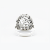 Large Silver Om Ring - A unique 925 Sterling Silver piece that blends elegance and spirituality, perfect for gifting and everyday use.