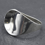 Asymmetrical Silver Ring,  Chunky Ring, Sterling Silver Ring, Wide Silver Band, Unisex Ring, Everyday Ring, Boho Ring, Wide Wave Ring, Ring