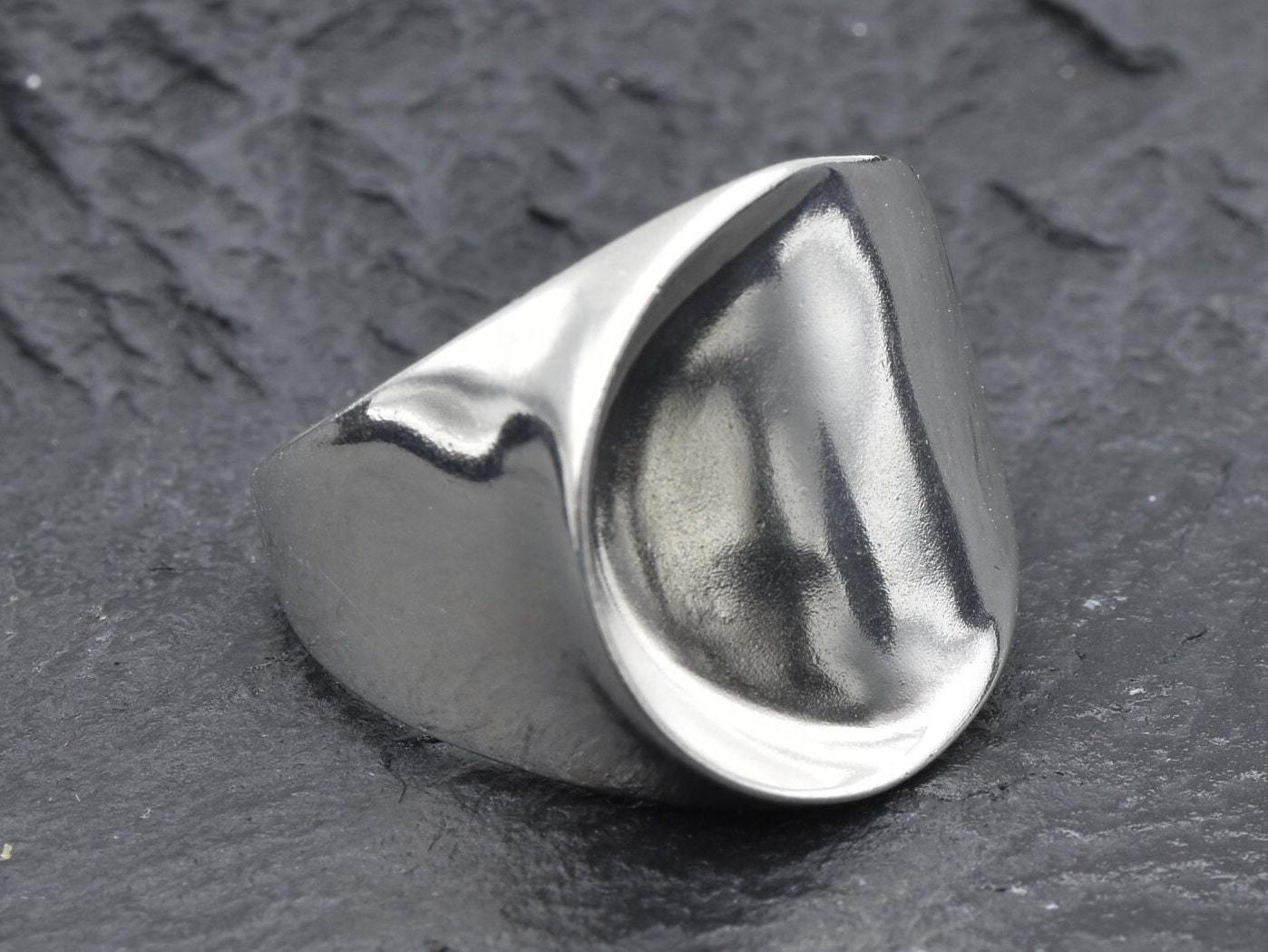 Asymmetrical Silver Ring,  Chunky Ring, Sterling Silver Ring, Wide Silver Band, Unisex Ring, Everyday Ring, Boho Ring, Wide Wave Ring, Ring