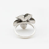 Charming Silver Flower Ring made from 925 Sterling Silver, a lovely choice for birthdays and everyday wear.
