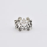 Silver Crown Ring, Gothic Ring, Queen Ring, Sterling Crown Band, Sterling Silver Ring, Handmade Crown Ring, Handmade Ring, Gothic Crown Ring