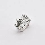Sterling Silver Crown Ring, Gothic Royal Crown Band, Handmade Statement Jewellery