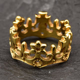 Silver Crown Ring, Gothic Ring, Queen Ring, Sterling Crown Band, Sterling Silver Ring, Handmade Crown Ring, Handmade Ring, Gothic Crown Ring(1)