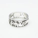 Adorable Small Elephant Ring - Fashioned from 925 Sterling Silver, a delightful choice for gifts and everyday style.