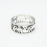 Adorable Small Elephant Ring - Fashioned from 925 Sterling Silver, a delightful choice for gifts and everyday style.