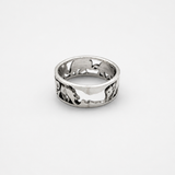 Silver Elephant Band - Silver Animal Ring - Small Elephant Ring