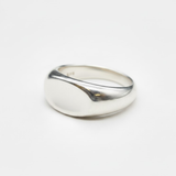 Silver Signet Ring - Oval Signet Ring - Unisex Silver Ring