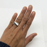 Chunky Silver Ring, Minimalist Ring, Statement Ring, Wide Silver Band, Thick Silver Ring, Solid Silver Ring, Wide Band, Irregular Band, 925