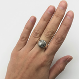 Egyptian Eye Ring - Silver Egyptian Ring, Ancient Silver Ring