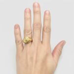 Stylish Egyptian Eye Ring in 18k Gold Vermeil, an exquisite choice for daily wear and meaningful gifting.