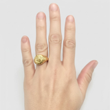 Stylish Egyptian Eye Ring in 18k Gold Vermeil, an exquisite choice for daily wear and meaningful gifting.
