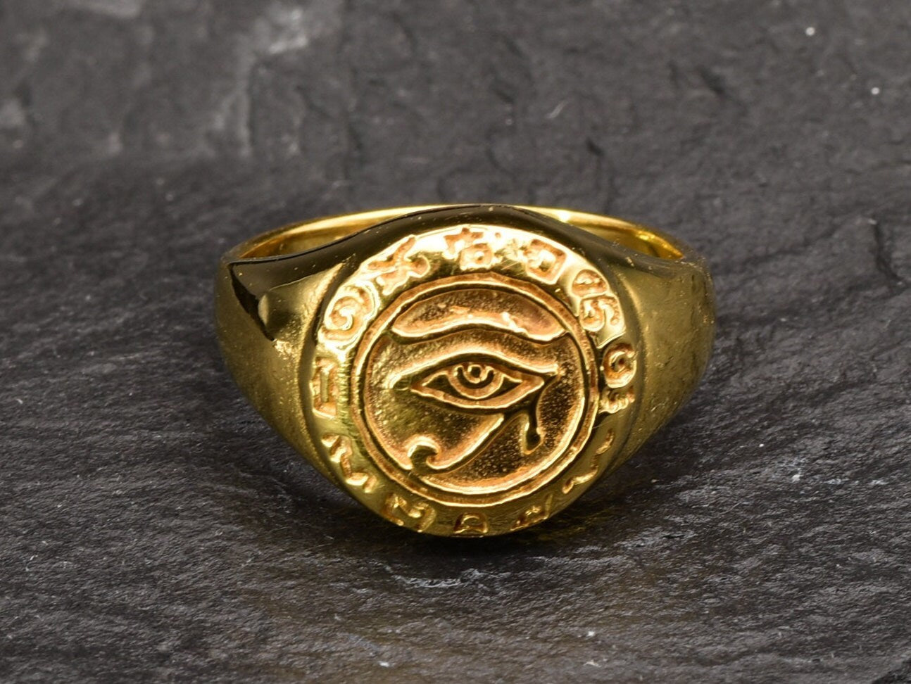 Egyptian Eye Ring, Silver Egyptian Ring, Ancient Egyptian Ring, Vintage Egyptian Ring, Vintage Silver Ring, Ra Eye Ring, Egyptian Jewelry(1)