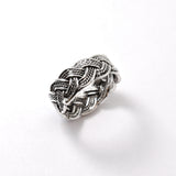Gold Braided Ring - Gold Vintage Ring - Chunky Braid Ring