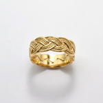 Gold Braided Ring - Unique vintage style in 18k Gold Vermeil, a chic accessory for casual outings and memorable gifts.
