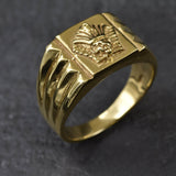 Pharaoh Ring - Silver Egyptian Ring, Silver Chunky Ring