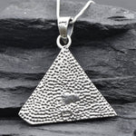 Silver Pyramid Pendant, All Seeing Eye Pendant, Handmade Pendant, Egyptian Pendant, Silver Egyptian Necklace, Symbolic Pendant, Cute pendant