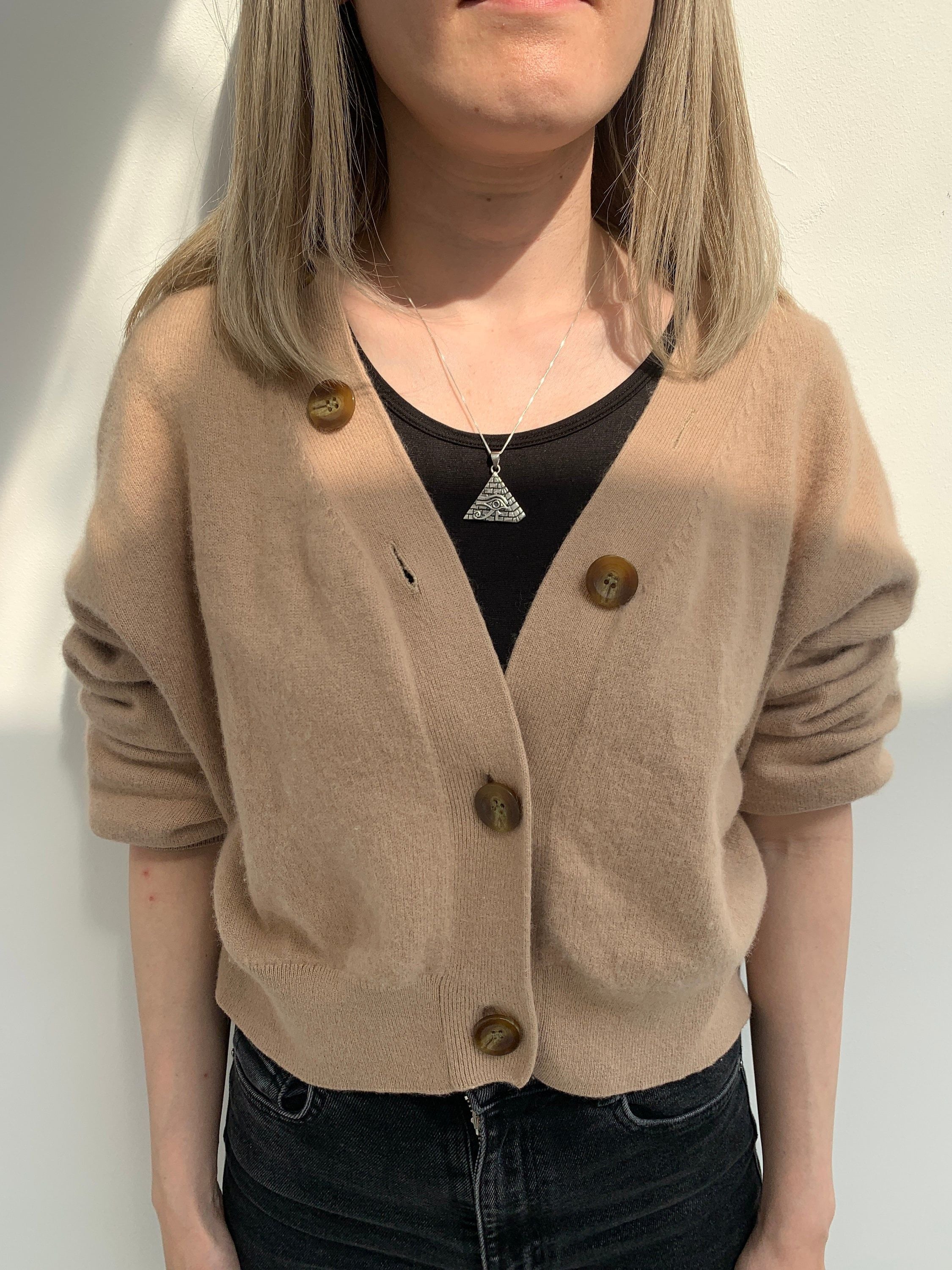 Silver Pyramid Pendant, All Seeing Eye Pendant, Handmade Pendant, Egyptian Pendant, Silver Egyptian Necklace, Symbolic Pendant, Cute pendant