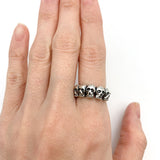 Gold Skull Ring, Skulls Ring, Gold Vintage Ring, Gold Skeleton Ring, Antique Ring, Handmade Ring, Artisan Ring, Original Ring, Gothic Ring(2)