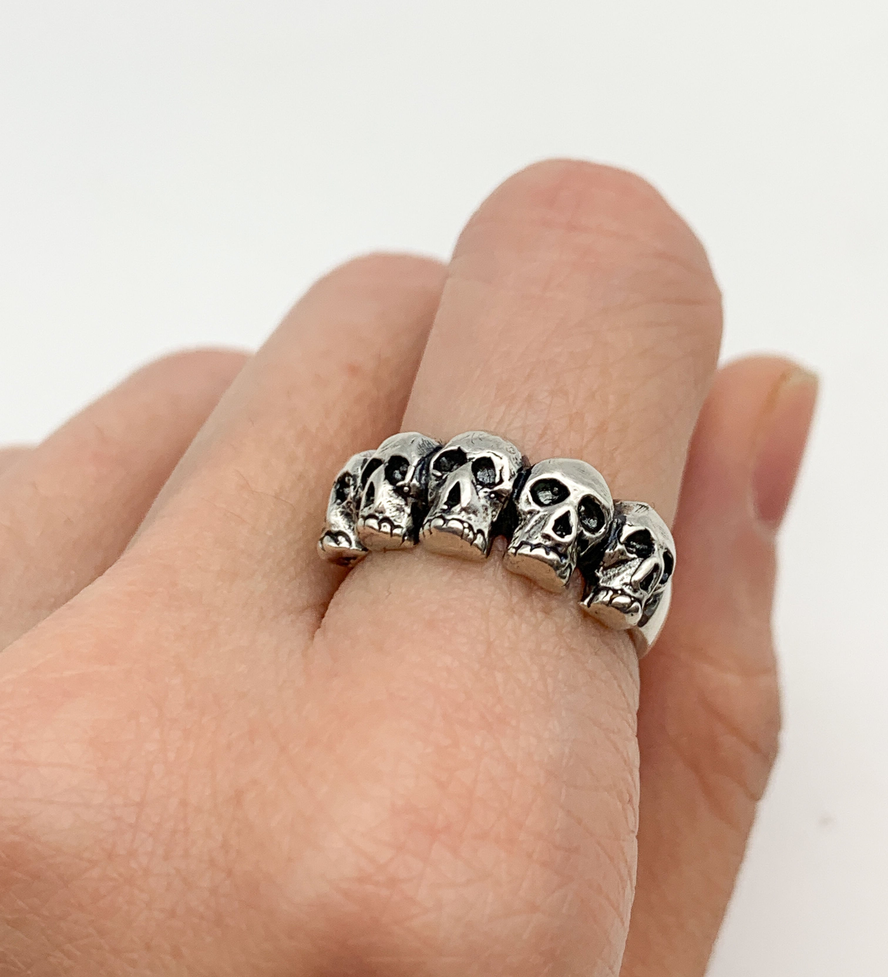 Gold Skull Ring, Skulls Ring, Gold Vintage Ring, Gold Skeleton Ring, Antique Ring, Handmade Ring, Artisan Ring, Original Ring, Gothic Ring(2)