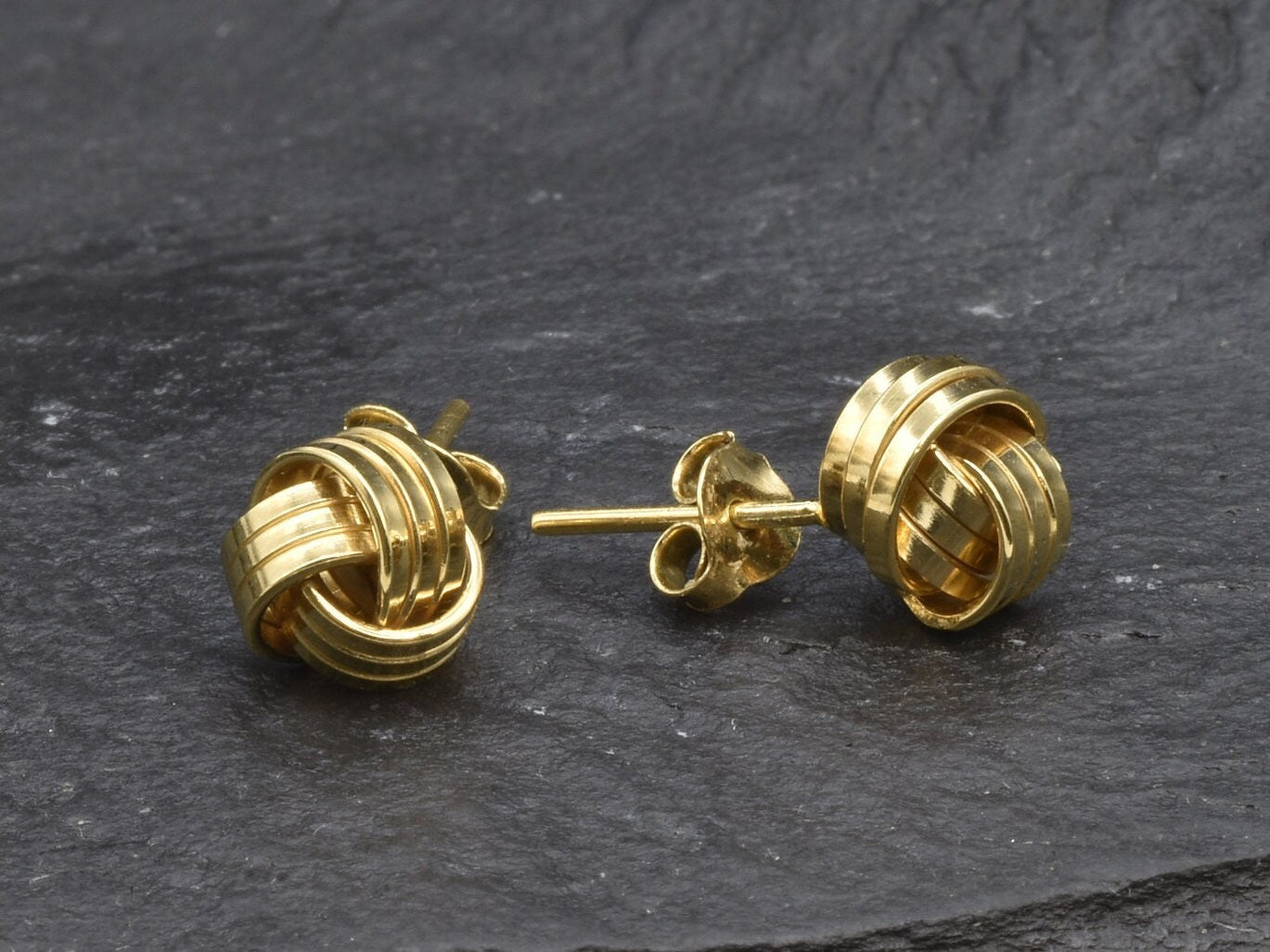 Gold Knot Earrings, Vintage Earrings, Knot Earrings, Dainty Stud Earrings, Minimalist Earrings, 18k Gold Earrings, Everyday Earrings, Gold
