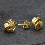 Gold Knot Earrings, Vintage Earrings, Knot Earrings, Dainty Stud Earrings, Minimalist Earrings, 18k Gold Earrings, Everyday Earrings, Gold