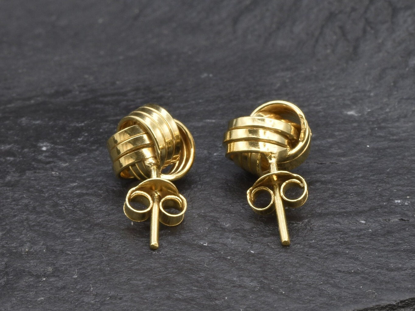Gold Knot Earrings, Vintage Earrings, Knot Earrings, Dainty Stud Earrings, Minimalist Earrings, 18k Gold Earrings, Everyday Earrings, Gold