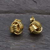 Gold Knot Earrings, Vintage Earrings, Knot Earrings, Dainty Stud Earrings, Minimalist Earrings, 18k Gold Earrings, Everyday Earrings, Gold