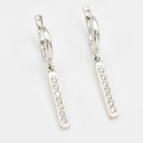 2430-1-E-cCZZ: Sterling Silver 925 Created CZ Diamond