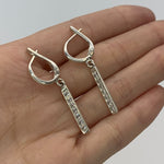 2430-1-E-cCZZ: Sterling Silver 925 Created CZ Diamond