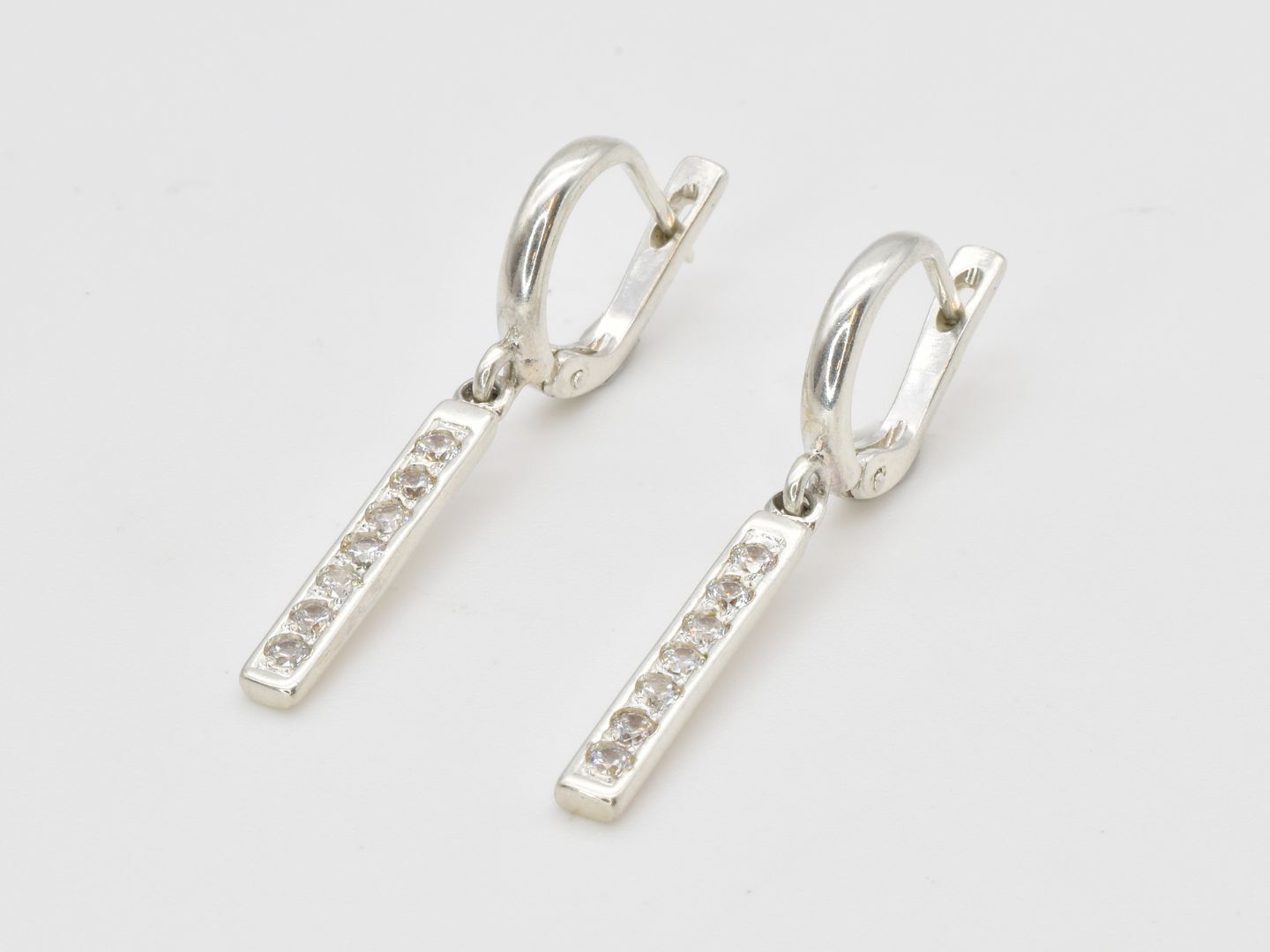 2430-1-E-cCZZ: Sterling Silver 925 Created CZ Diamond