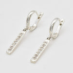 2430-1-E-cCZZ: Sterling Silver 925 Created CZ Diamond