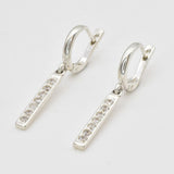 2430-1-E-cCZZ: Sterling Silver 925 Created CZ Diamond