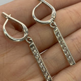 2430-1-E-cCZZ: Sterling Silver 925 Created CZ Diamond