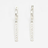 2430-1-E-cCZZ: Sterling Silver 925 Created CZ Diamond