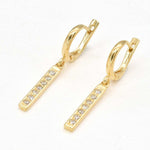 2430-1-E-cCZZ: Gold Vermeil 18k Created CZ Diamond