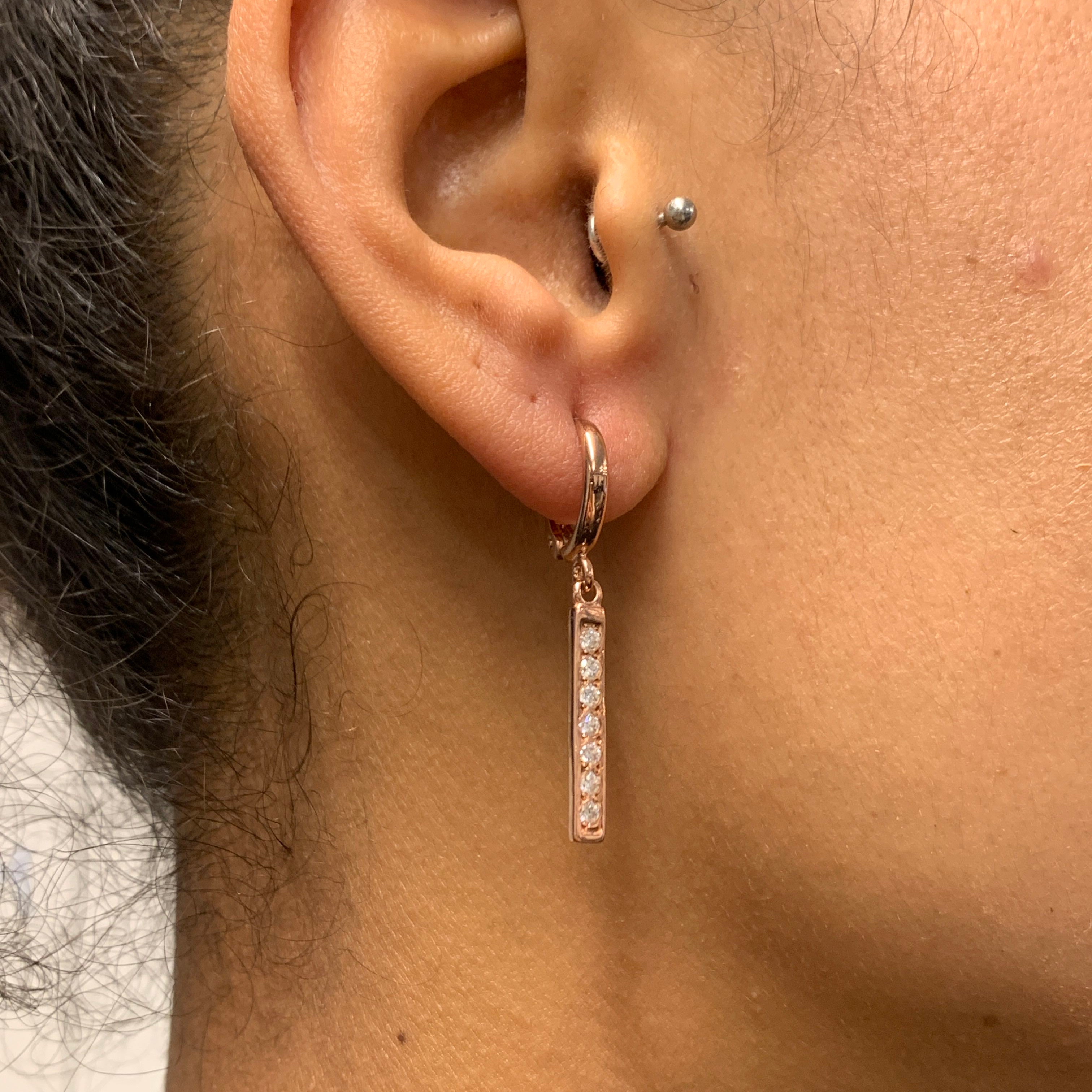 2430-1-E-cCZZ: Rose Gold Vermeil Created CZ Diamond