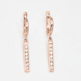 2430-1-E-cCZZ: Rose Gold Vermeil Created CZ Diamond