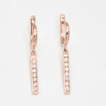 2430-1-E-cCZZ: Rose Gold Vermeil Created CZ Diamond