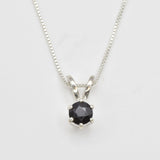 Dainty Onyx Pendant, Natural Onyx, Round Onyx Pendant made in 925 Sterling Silver. Ideal for everyday wear and perfect for birthday gifting and special occasions.